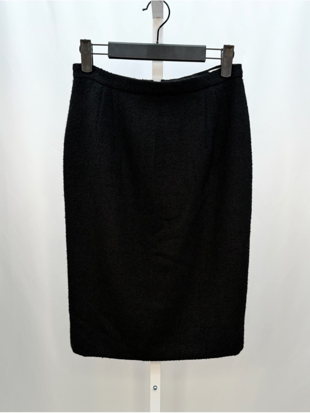 Luca Luca by Luca Orlandi Black Alpaca Pencil Skirt